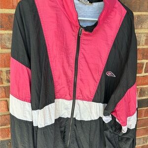 Wilson red and black windbreaker jacket